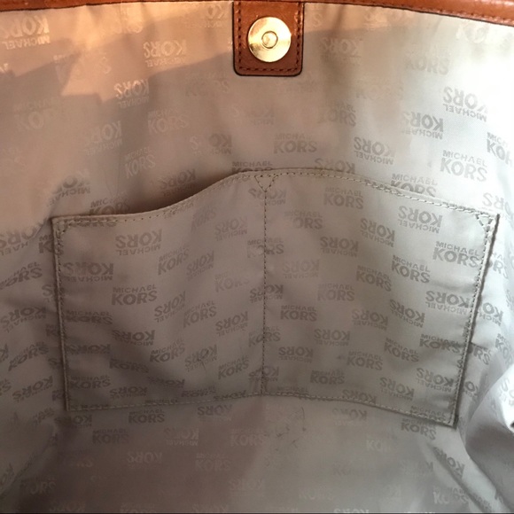 Michael Kors Blue & White Canvas Tote - Picture 6 of 8